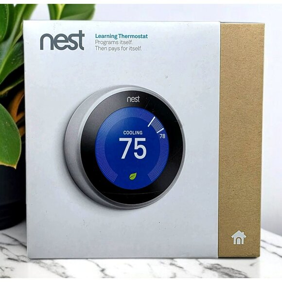 Nest Learning Thermostat 3rd Gen Smart Wi-Fi Enabled Alexa Google Home T3007ES - Picture 1 of 10
